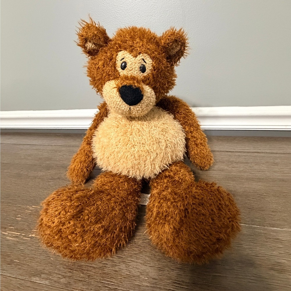 Gund Rodin Teddy Bear Brown Shaggy Stuffed Animal Plush Toy